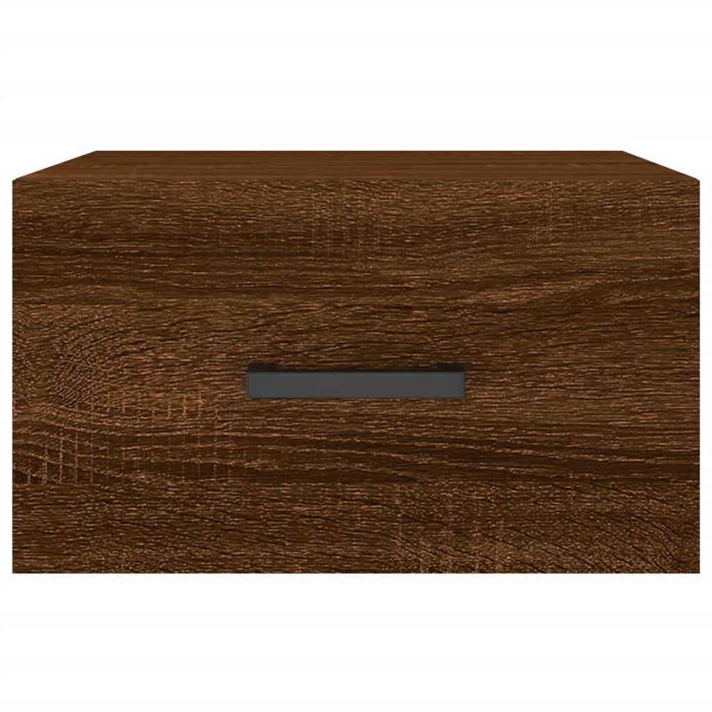 Wall-mounted Bedside Cabinets 2 pcs Brown Oak 35x35x20 cm