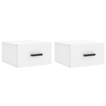 Wall-mounted Bedside Cabinets 2 pcs White 35x35x20 cm