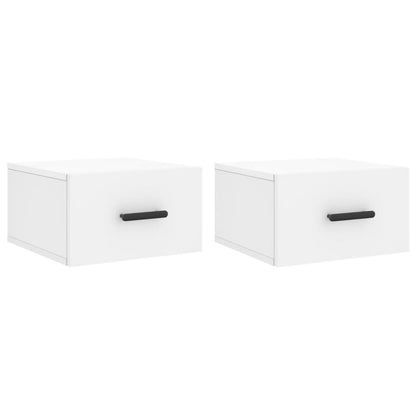 Wall-mounted Bedside Cabinets 2 pcs White 35x35x20 cm