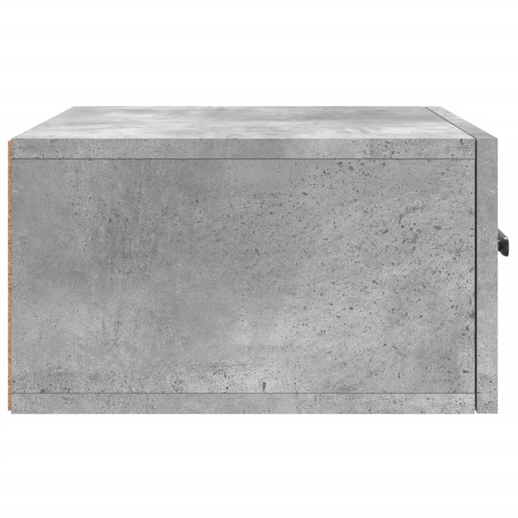 Wall-mounted Bedside Cabinets 2 pcs Concrete Grey 35x35x20 cm