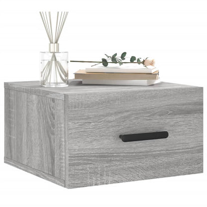 Wall-mounted Bedside Cabinet Grey Sonoma 35x35x20 cm