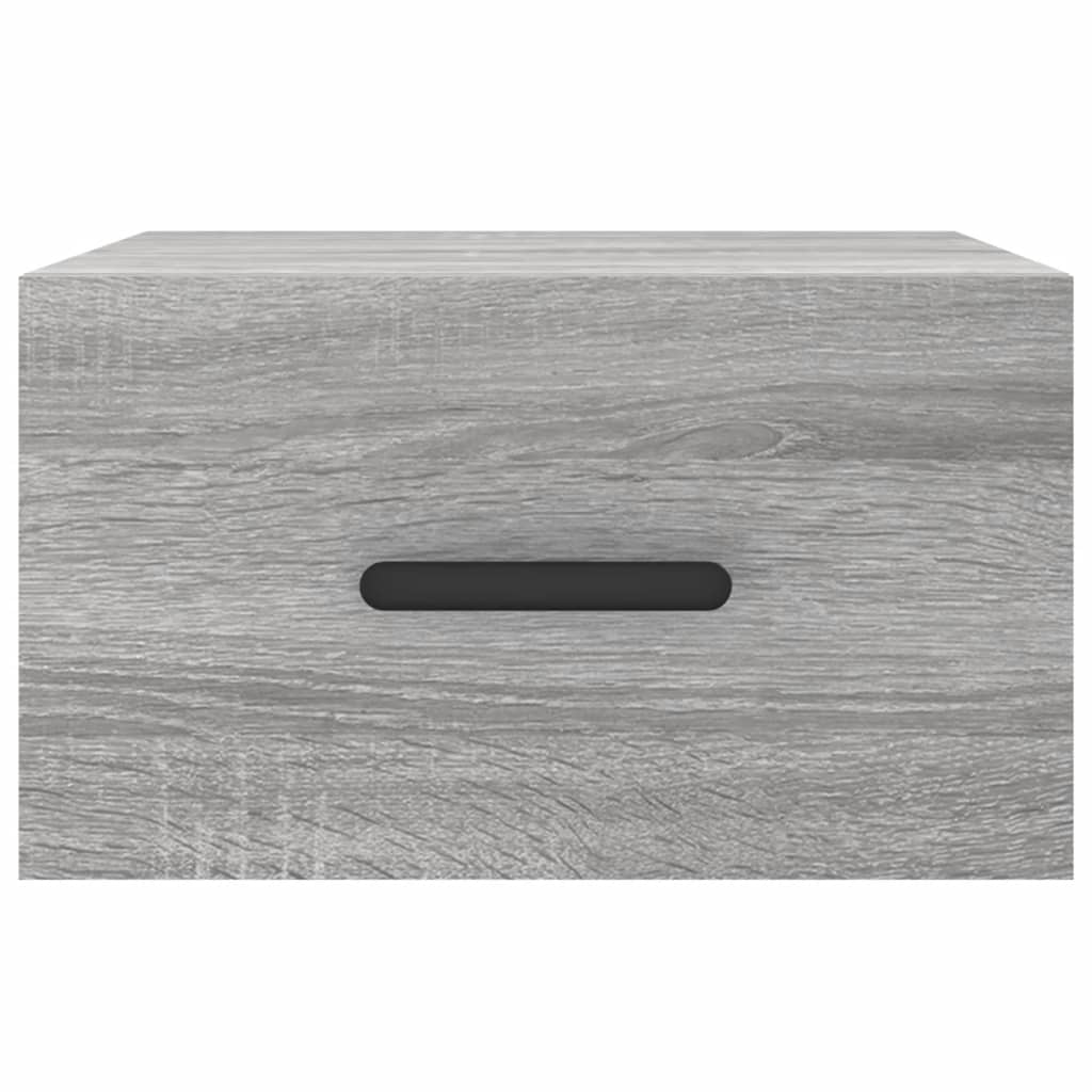 Wall-mounted Bedside Cabinets 2 pcs Grey Sonoma 35x35x20 cm