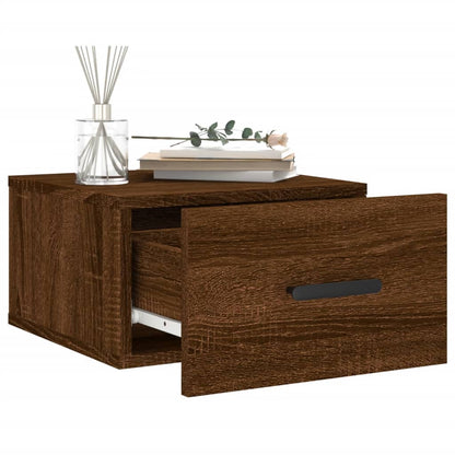 Wall-mounted Bedside Cabinets 2 pcs Brown Oak 35x35x20 cm