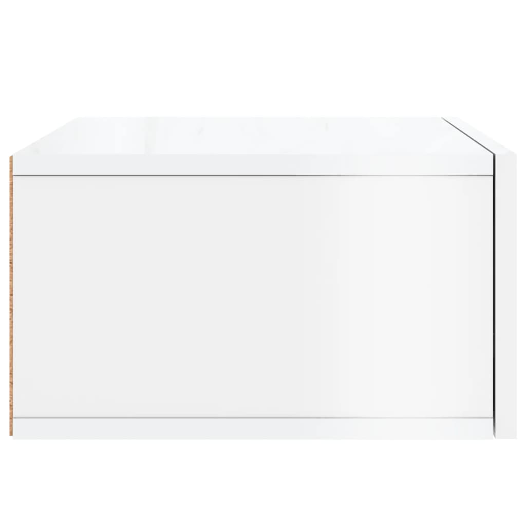 Wall-mounted Bedside Cabinets 2 pcs High Gloss White 35x35x20 cm