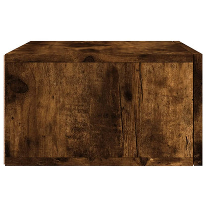 Wall-mounted Bedside Cabinet Smoked Oak 35x35x20 cm