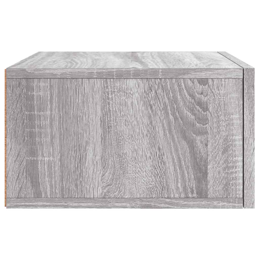 Wall-mounted Bedside Cabinets 2 pcs Grey Sonoma 35x35x20 cm