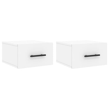 Wall-mounted Bedside Cabinets 2 pcs White 35x35x20 cm