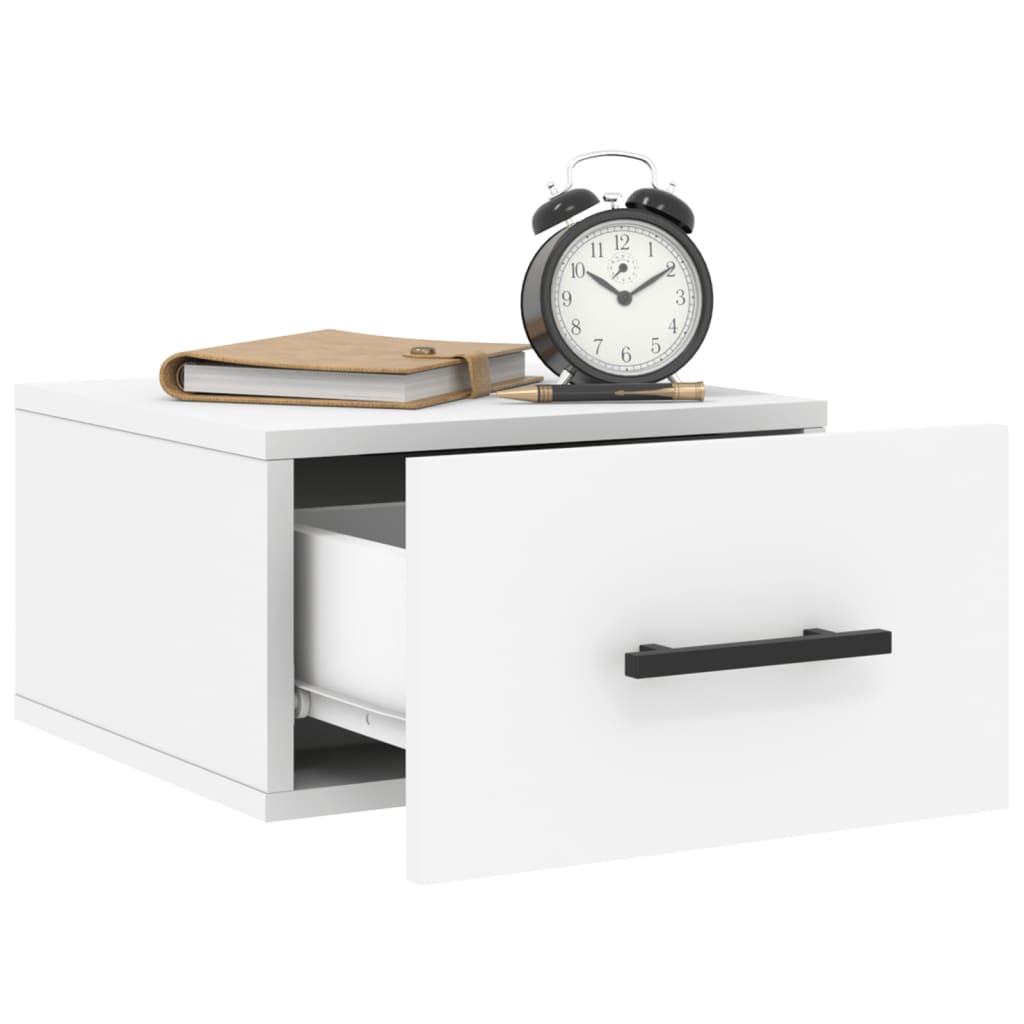 Wall-mounted Bedside Cabinets 2 pcs White 35x35x20 cm