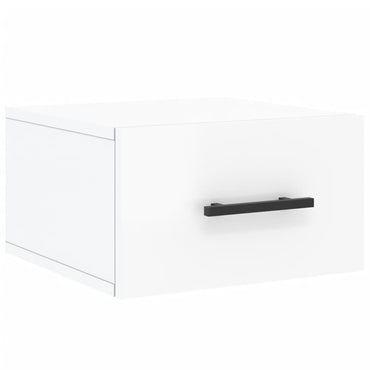 Wall-mounted Bedside Cabinet High Gloss White 35x35x20 cm