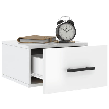 Wall-mounted Bedside Cabinets 2 pcs High Gloss White 35x35x20 cm