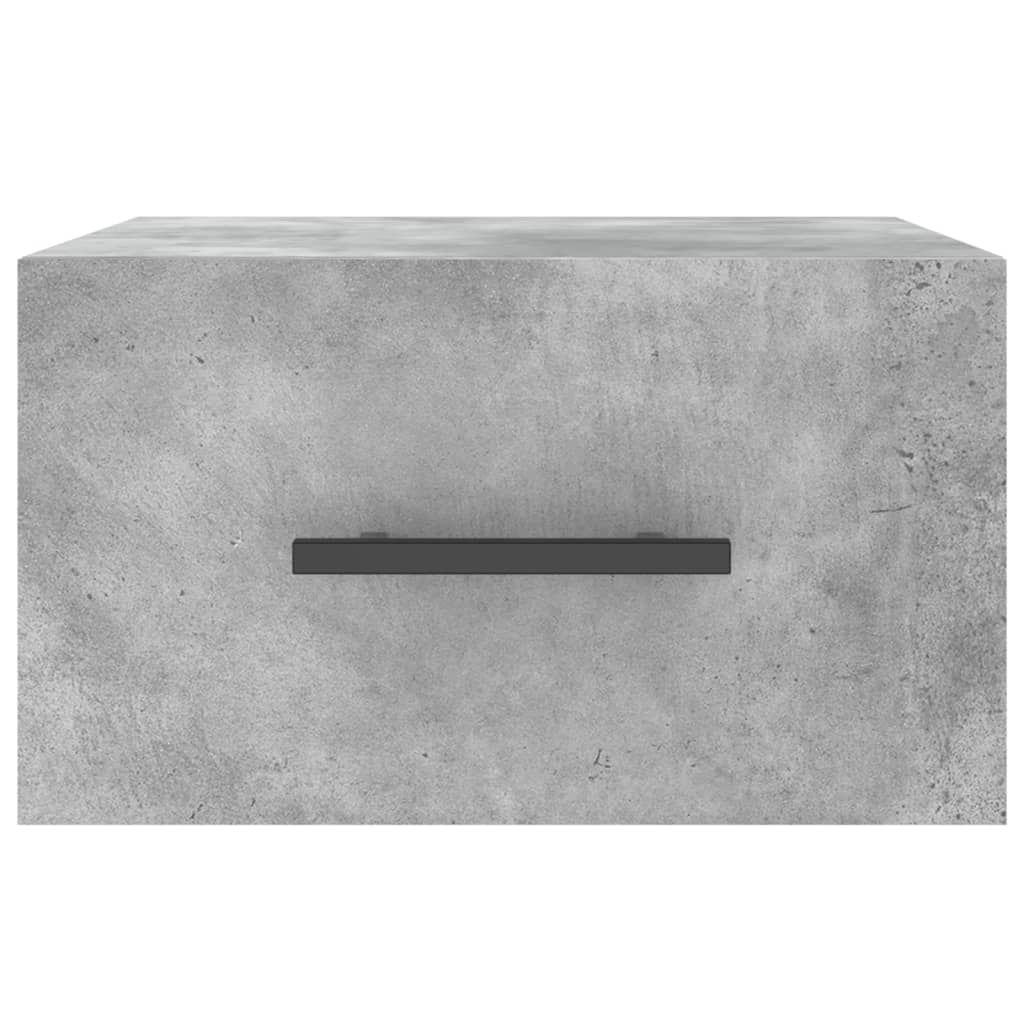 Wall-mounted Bedside Cabinet Concrete Grey 35x35x20 cm