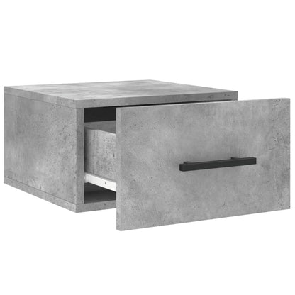 Wall-mounted Bedside Cabinet Concrete Grey 35x35x20 cm