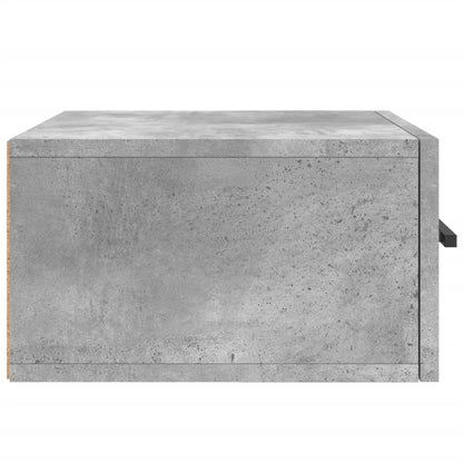 Wall-mounted Bedside Cabinet Concrete Grey 35x35x20 cm