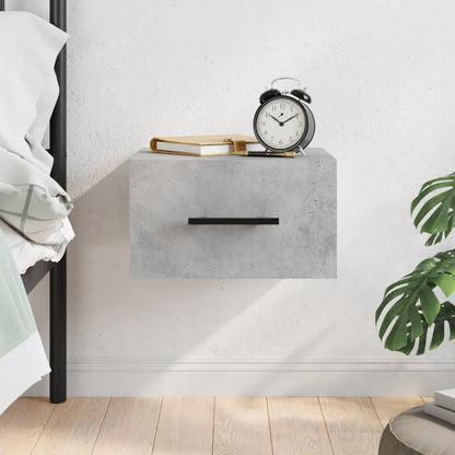 Wall-mounted Bedside Cabinet Concrete Grey 35x35x20 cm