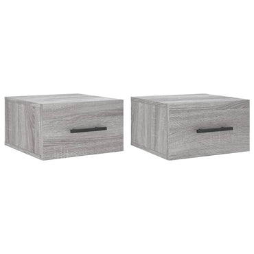 Wall-mounted Bedside Cabinets 2 pcs Grey Sonoma 35x35x20 cm