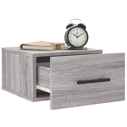 Wall-mounted Bedside Cabinets 2 pcs Grey Sonoma 35x35x20 cm