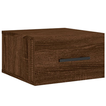 Wall-mounted Bedside Cabinet Brown Oak 35x35x20 cm