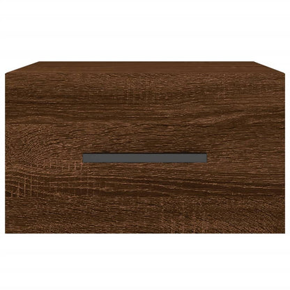 Wall-mounted Bedside Cabinet Brown Oak 35x35x20 cm