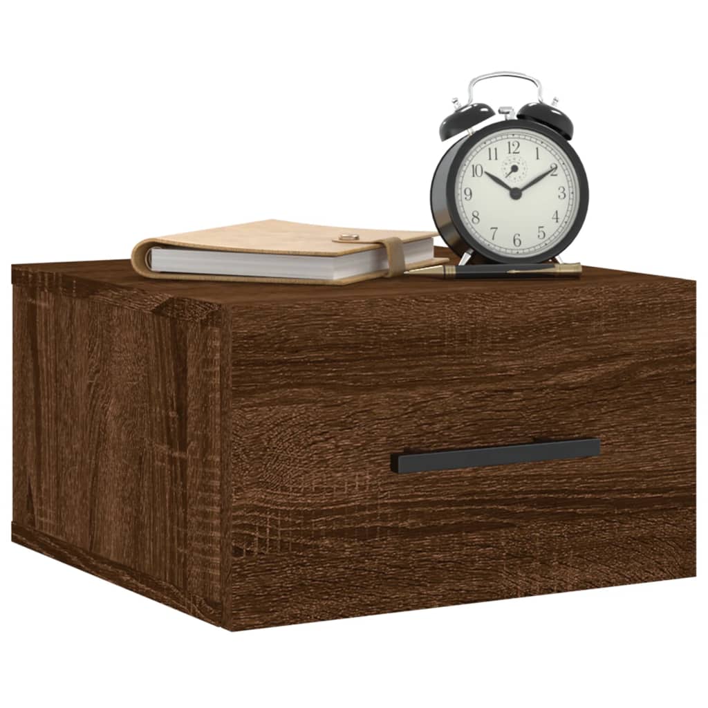 Wall-mounted Bedside Cabinets 2 pcs Brown Oak 35x35x20 cm