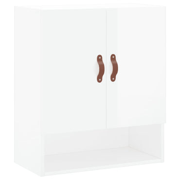 Wall Cabinet High Gloss White 60x31x70 cm Engineered Wood