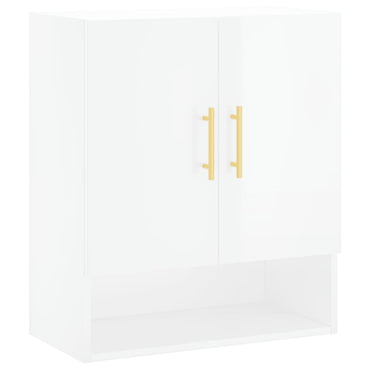 Wall Cabinet High Gloss White 60x31x70 cm Engineered Wood