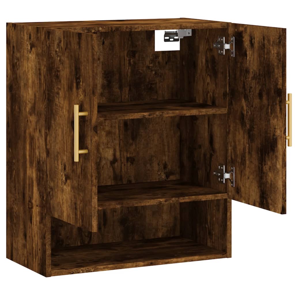 Wall Cabinet Smoked Oak 60x31x70 cm Engineered Wood
