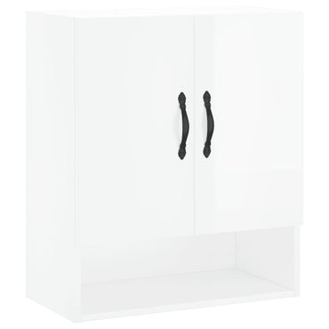 Wall Cabinet High Gloss White 60x31x70 cm Engineered Wood