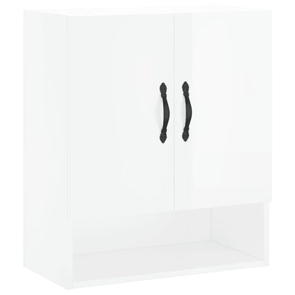 Wall Cabinet High Gloss White 60x31x70 cm Engineered Wood