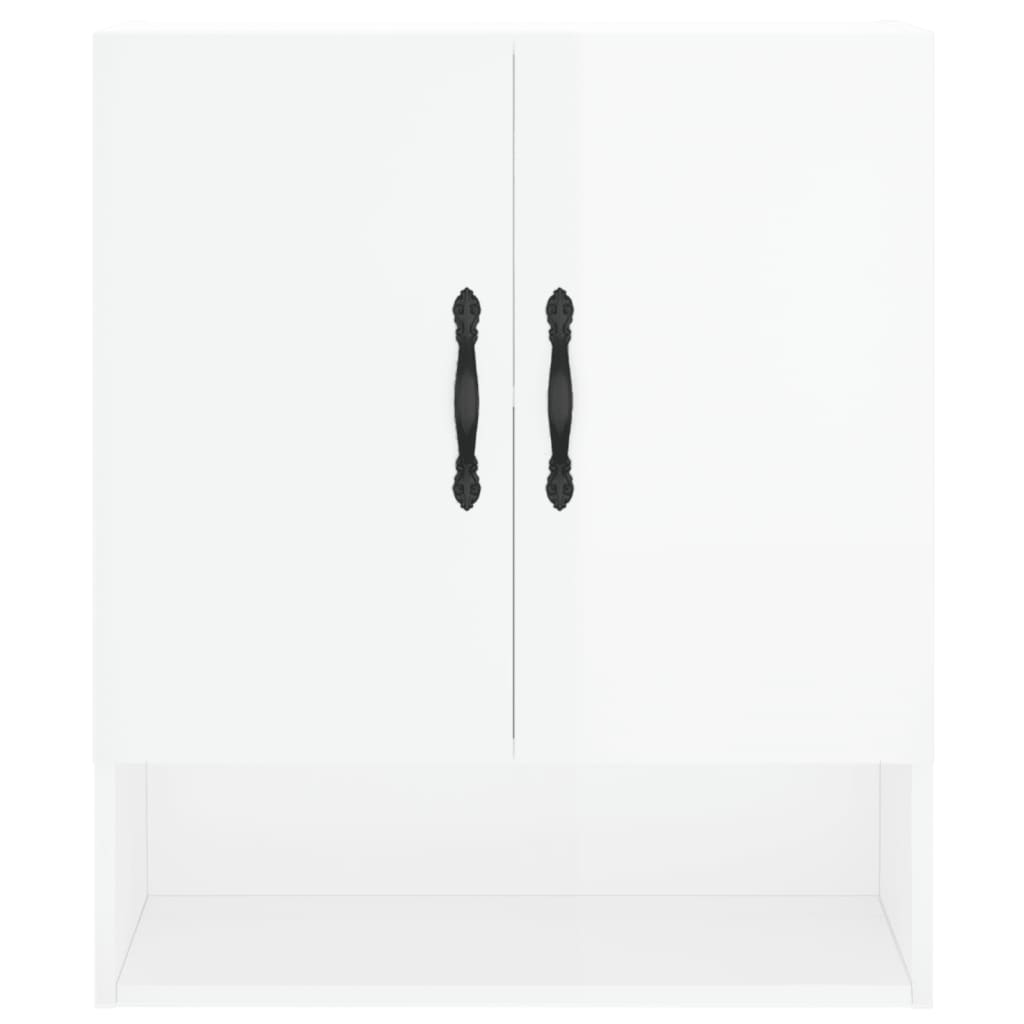 Wall Cabinet High Gloss White 60x31x70 cm Engineered Wood