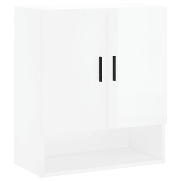 Wall Cabinet High Gloss White 60x31x70 cm Engineered Wood