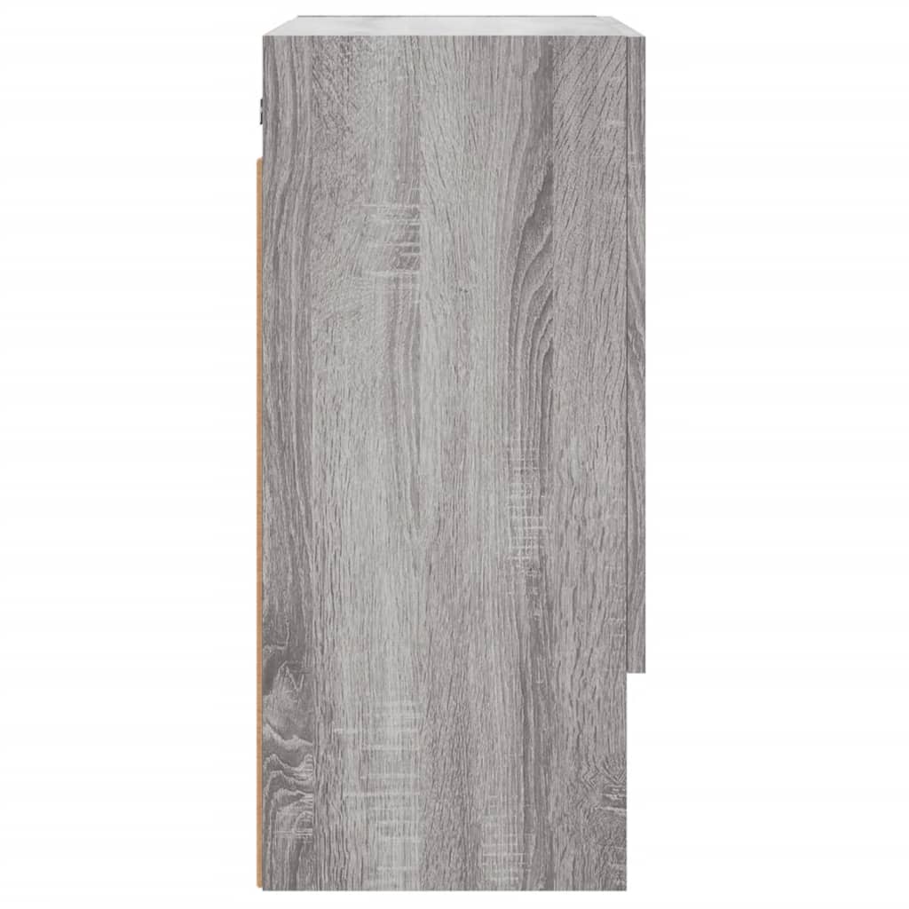 Wall Cabinet | Grey sonoma | Engineered wood | Wall Cabinet | Rectangular