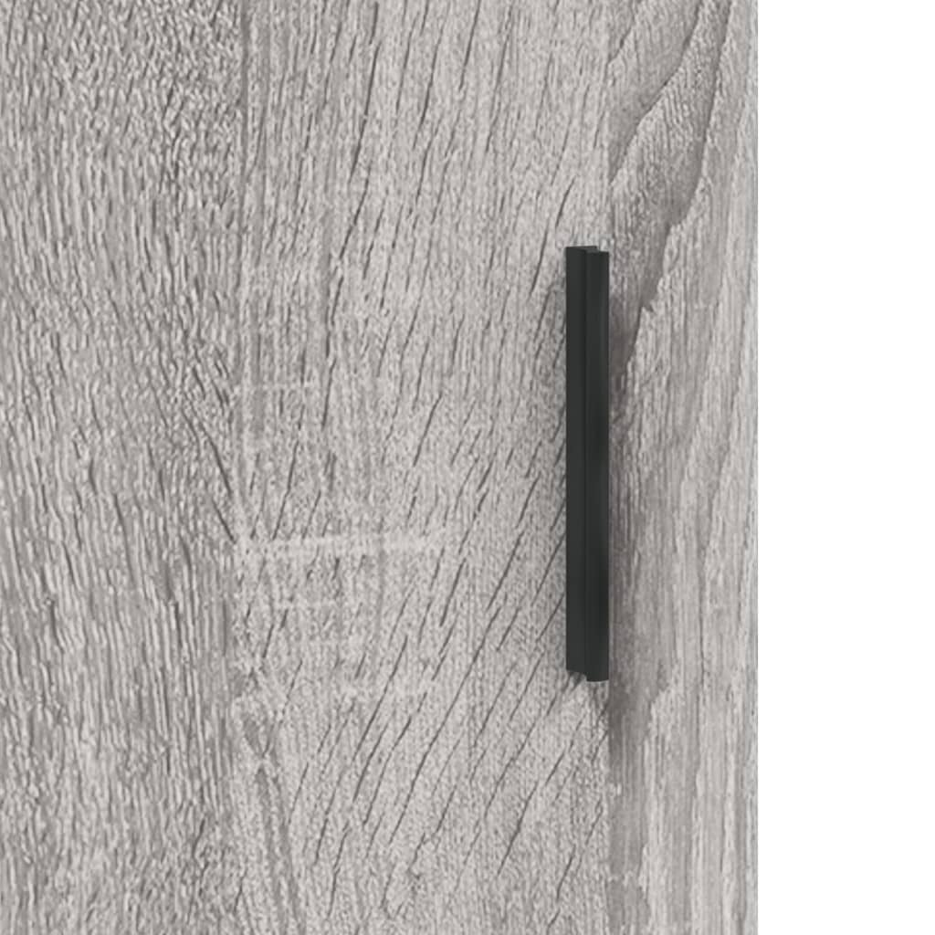 Wall Cabinet | Grey sonoma | Engineered wood | Wall Cabinet | Rectangular