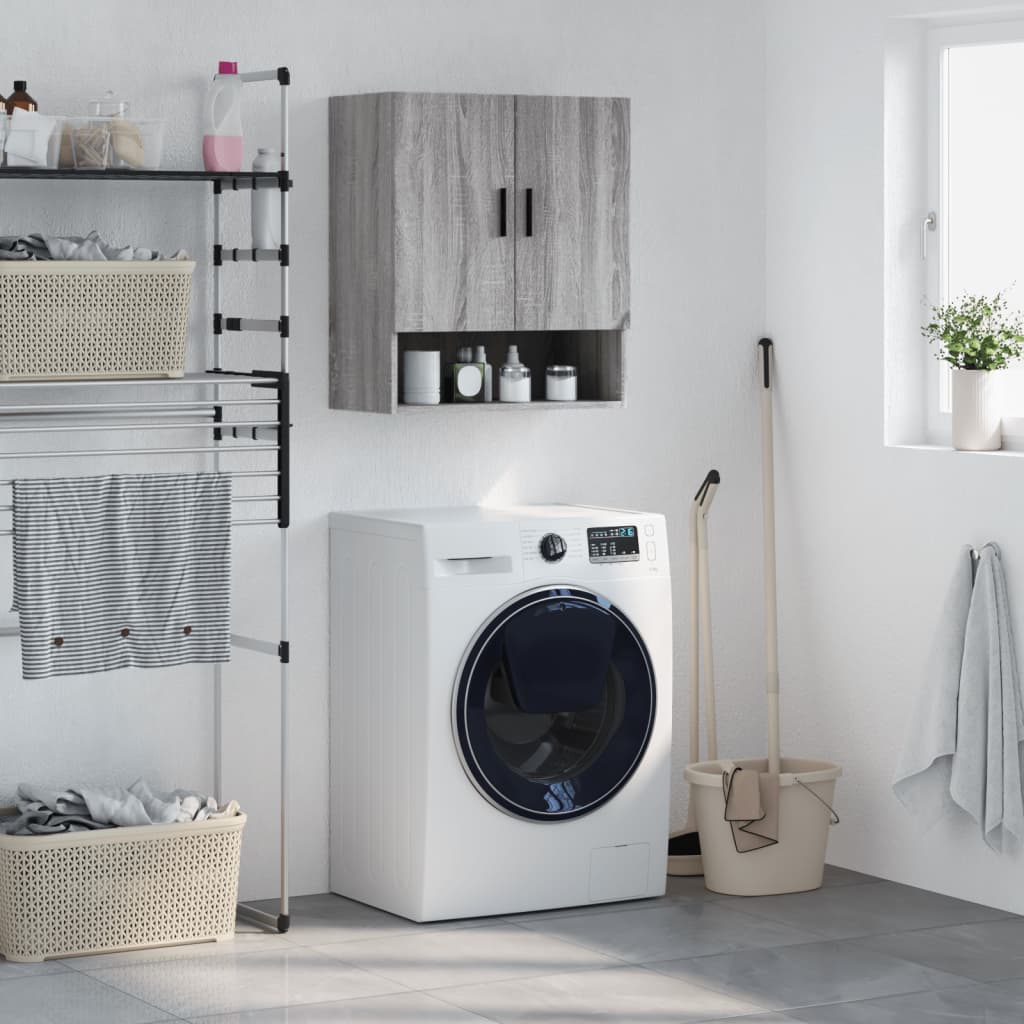 Wall Cabinet | Grey sonoma | Engineered wood | Wall Cabinet | Rectangular