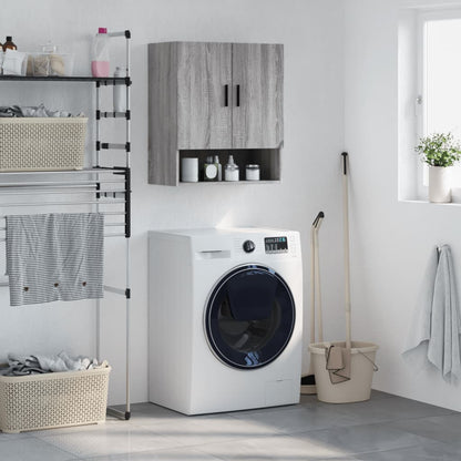 Wall Cabinet | Grey sonoma | Engineered wood | Wall Cabinet | Rectangular