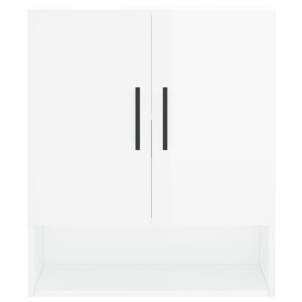 Wall Cabinet High Gloss White 60x31x70 cm Engineered Wood