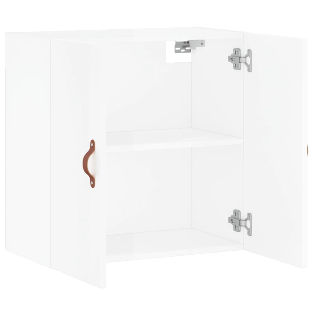 Wall Cabinet High Gloss White 60x31x60 cm Engineered Wood