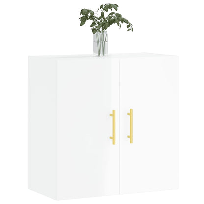 Wall Cabinet High Gloss White 60x31x60 cm Engineered Wood