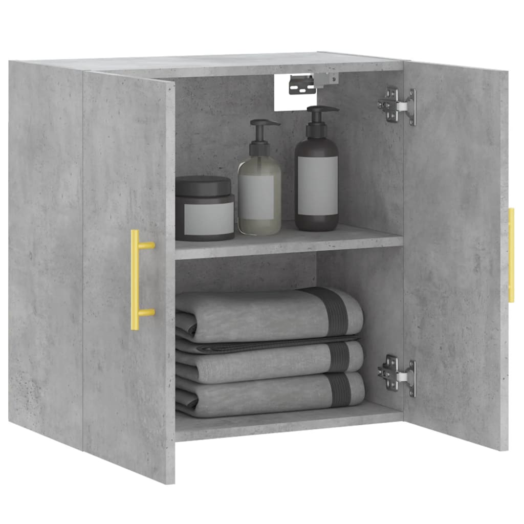 Wall Cabinet | Concrete grey | Engineered wood | Medium | Rectangular
