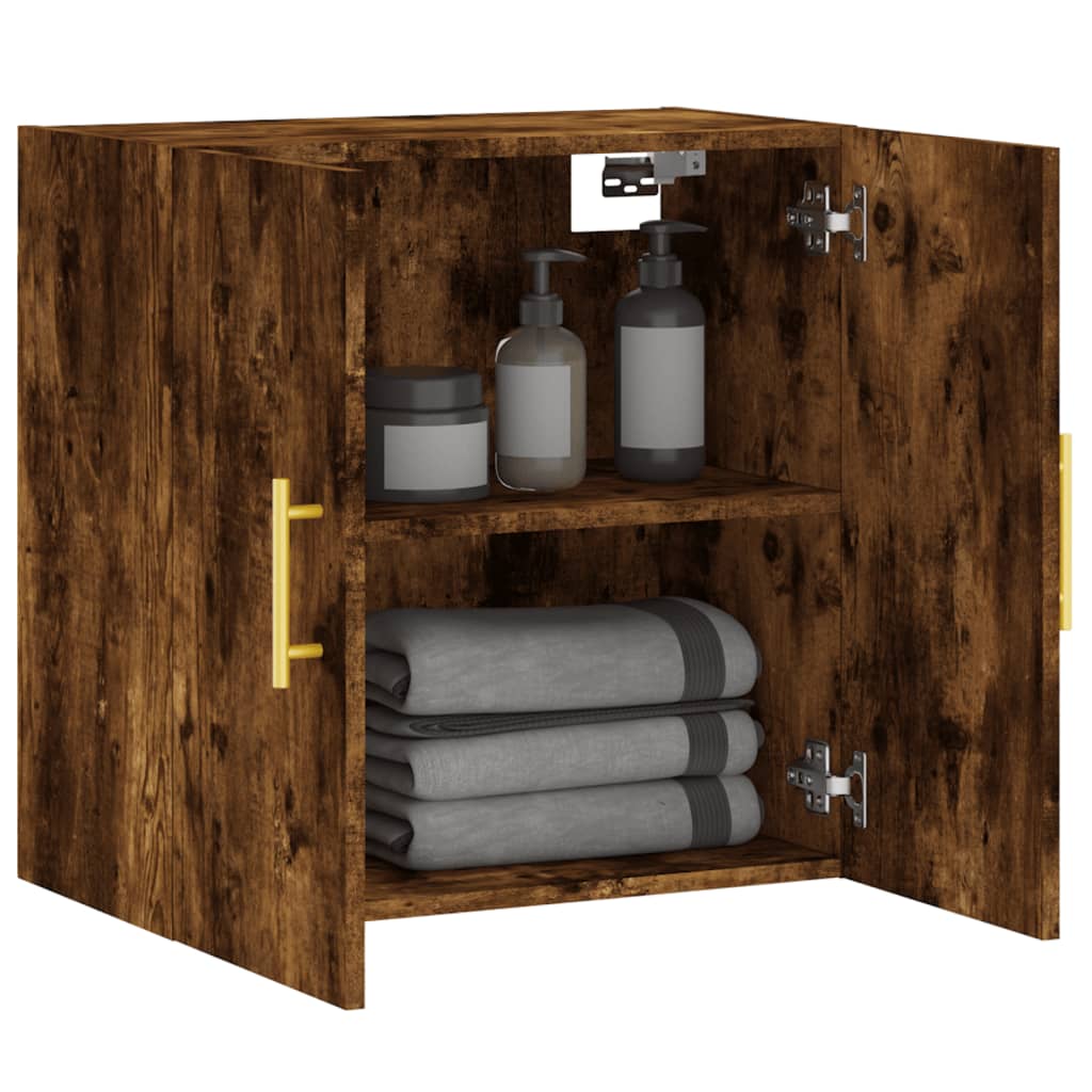 Wall Cabinet | Smoked oak | Engineered wood | Medium | Wall Cabinet