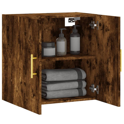 Wall Cabinet | Smoked oak | Engineered wood | Medium | Wall Cabinet