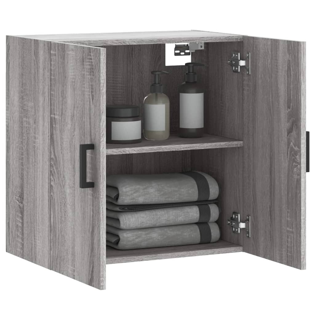 Wall Cabinet | Grey Sonoma | Engineered Wood | Medium | Wall Cabinet