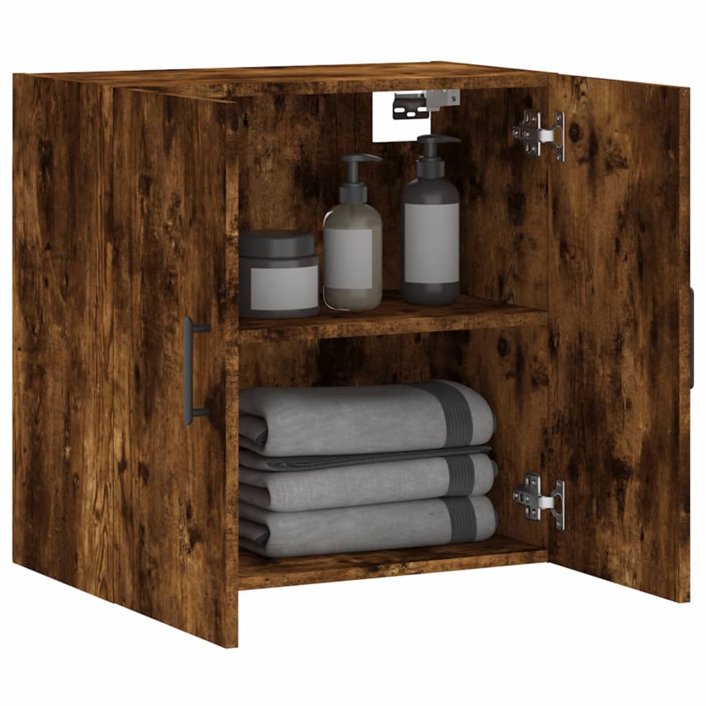 Wall Cabinet | Smoked oak | Engineered wood | Medium | Wall Cabinet
