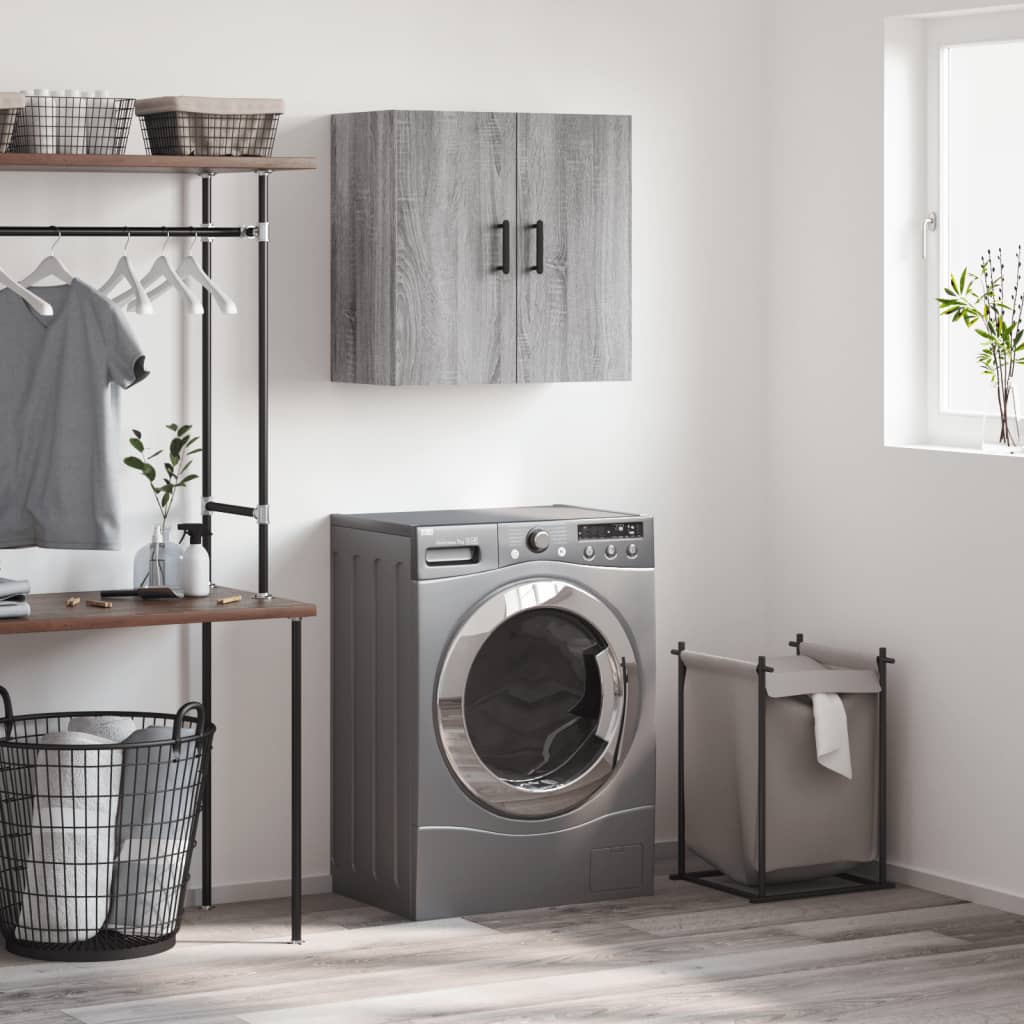 Wall Cabinet | Grey Sonoma | Engineered Wood | Medium | Wall Cabinet