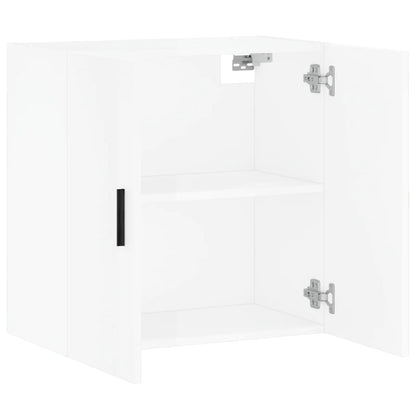 Wall Cabinet High Gloss White 60x31x60 cm Engineered Wood