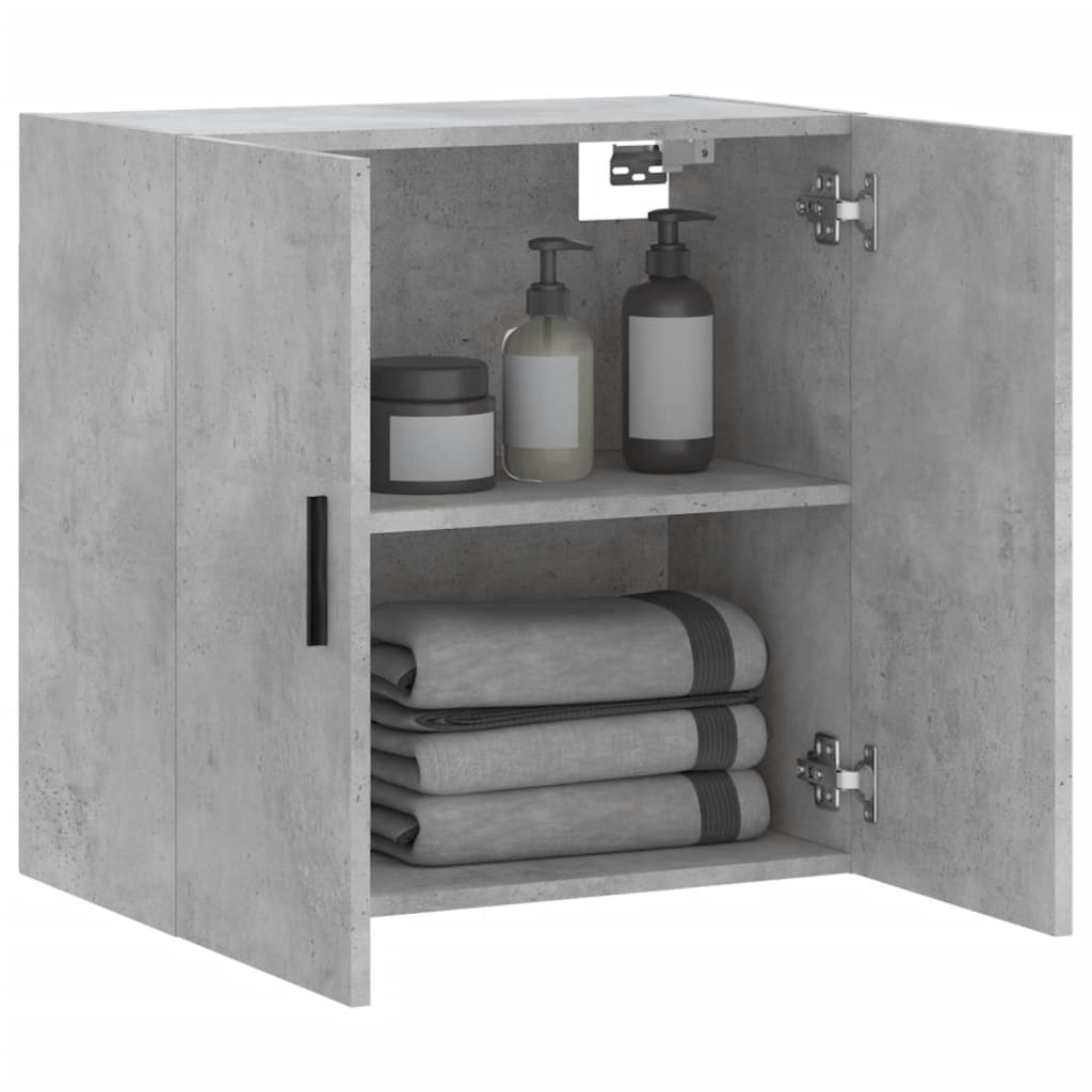 Wall Cabinet | Concrete grey | Engineered wood | Standard | Wall Cabinet