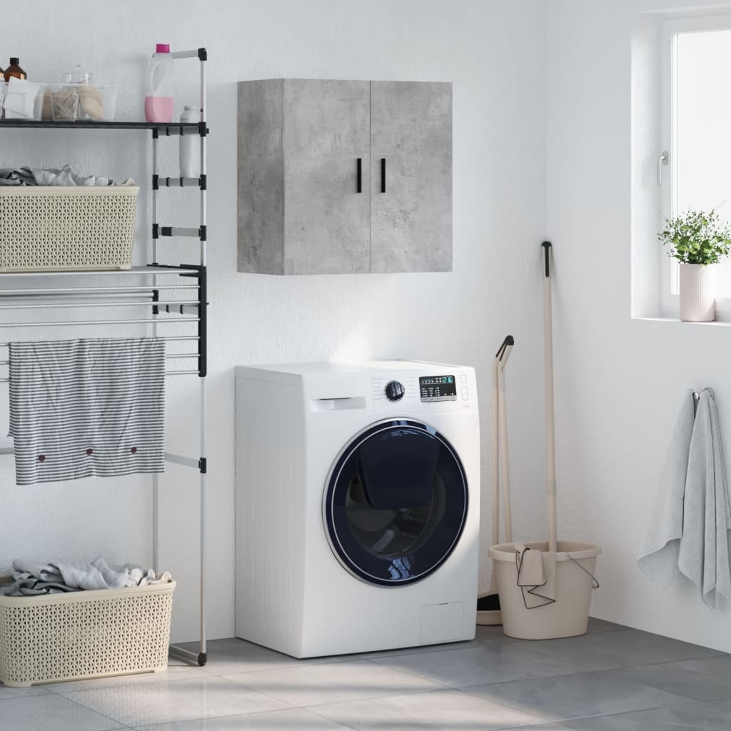 Wall Cabinet | Concrete grey | Engineered wood | Standard | Wall Cabinet