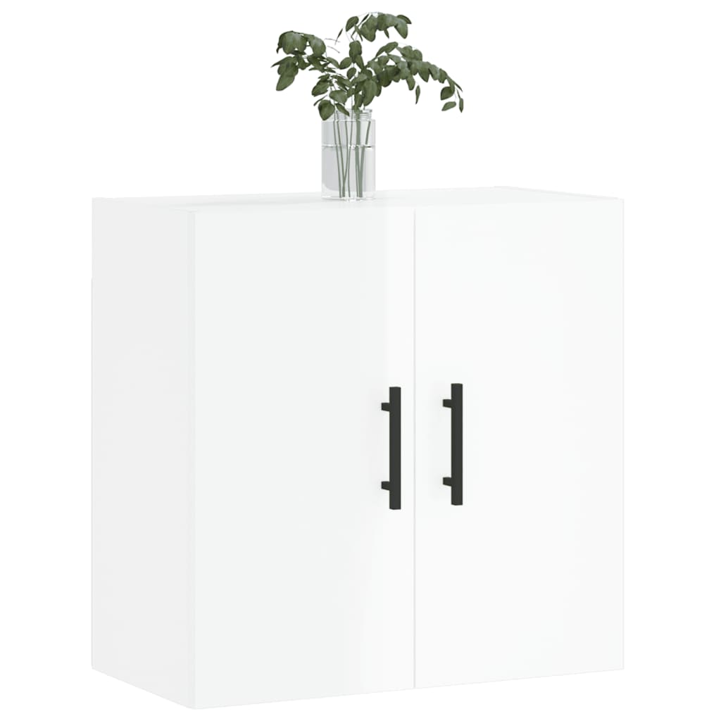 Wall Cabinet High Gloss White 60x31x60 cm Engineered Wood