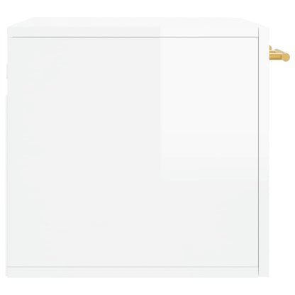 Wall Cabinet High Gloss White 60x36.5x35 cm Engineered Wood