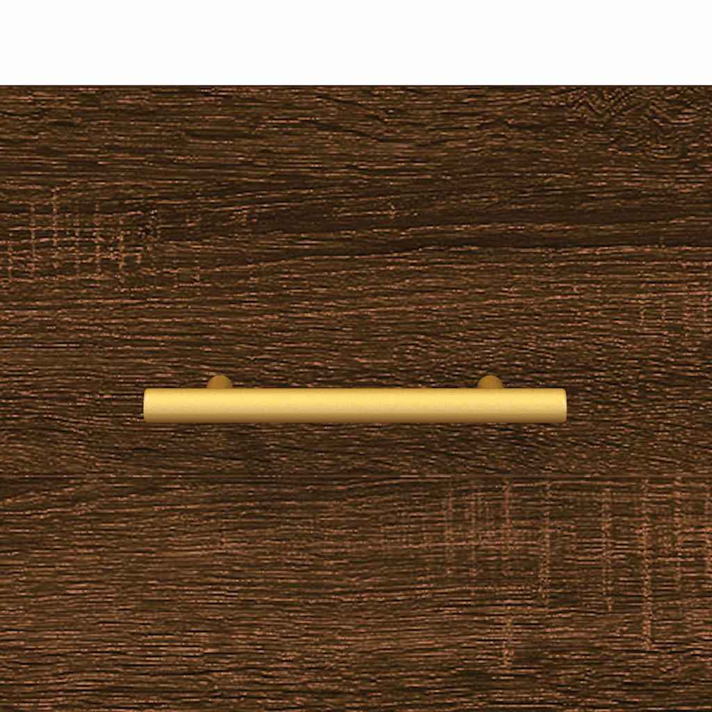 Wall Cabinet Brown Oak 60x36.5x35 cm Engineered Wood