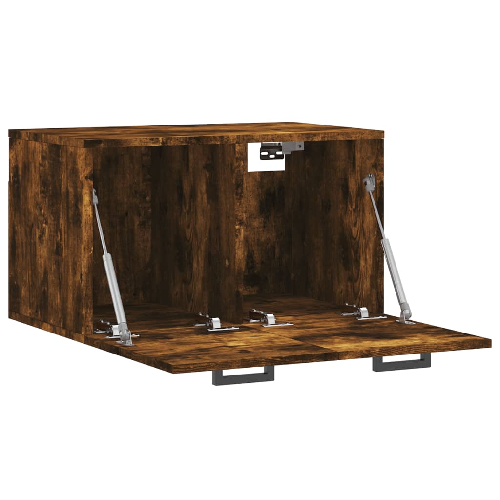 Wall Cabinet Smoked Oak 60x36.5x35 cm Engineered Wood
